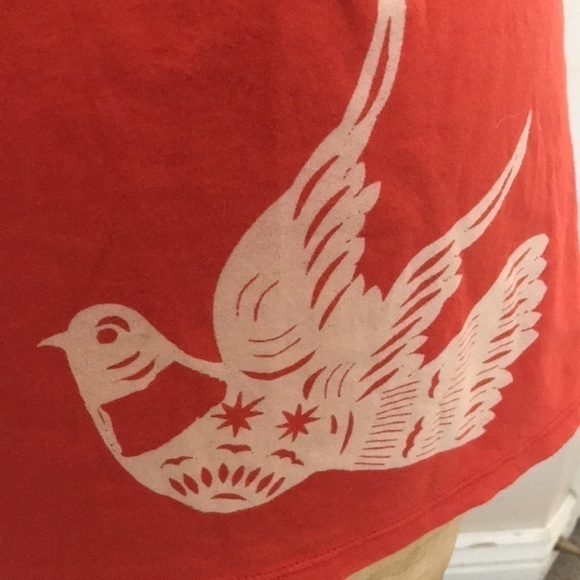 3/$20 bundle Lucky brand tee size M cotton flower and bird design Y2K - Picture 4 of 8